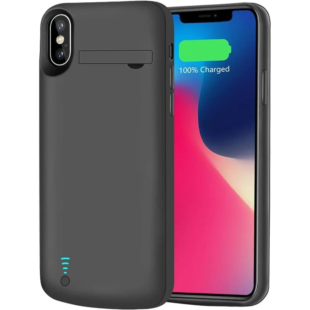 5000mAh Battery Case for iPhone X / XS – Rechargeable Extended Charging Case
